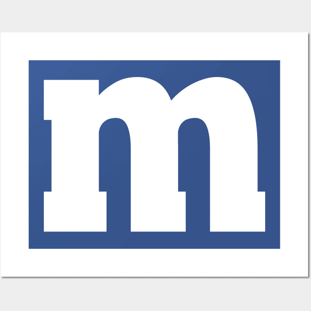 Letter M - Funny, Group, Team, Halloween, T-Shirt, 2023, Costume, best, top, group, teams, cute, for women, men, kids, Wall Art by Fanboy04